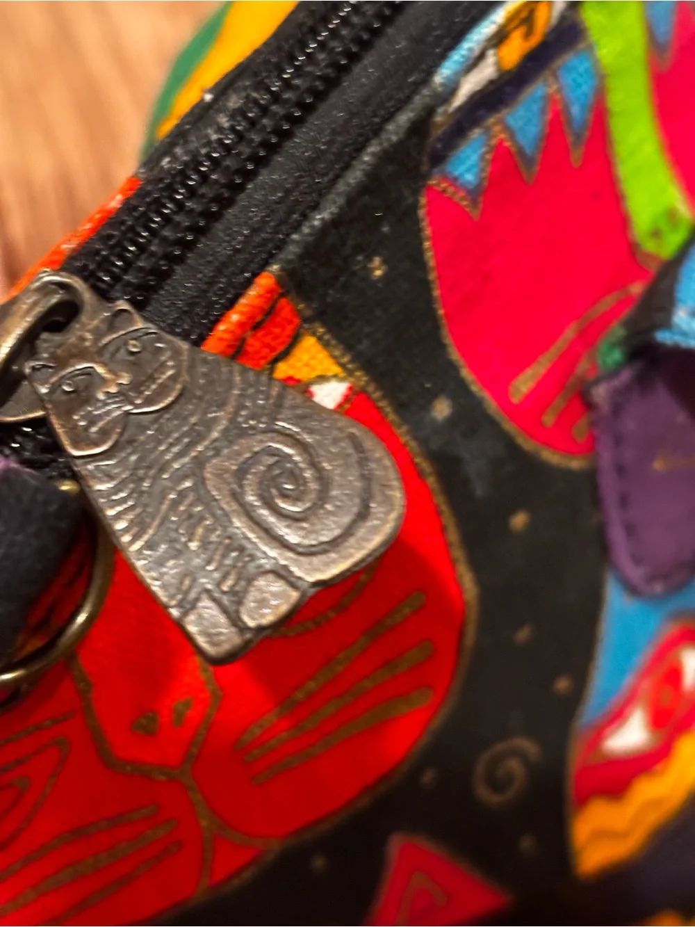 Laurel Burch Colorful Feline Bag